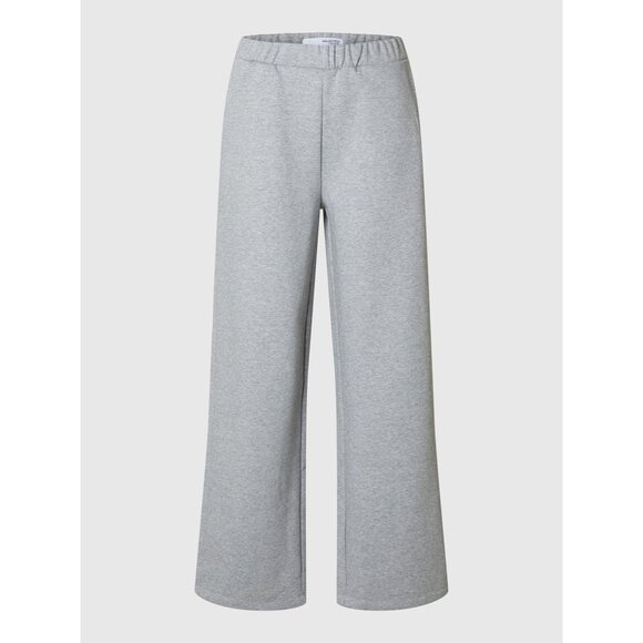 New Selected Femme Wide Leg Sweatpants Fleece Cozy Slouchy Oversized Loose Long - Picture 3 of 14